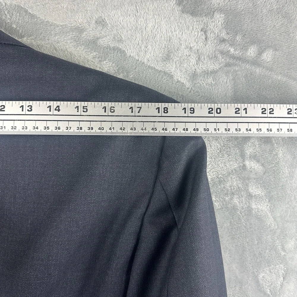Hickey Freeman‎ Dark Gray Wool Blazer Men's 42R Tailored Jacket No Size Tag